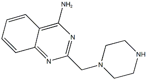 2-(PIPERAZIN-1-YLMETHYL)QUINAZOLIN-4-AMINE 结构式