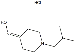 1-ISOBUTYLPIPERIDIN-4-ONE OXIME HYDROCHLORIDE 结构式