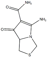 5-AMINO-7-OXO-7,7A-DIHYDRO-1H-PYRROLO[1,2-C][1,3]THIAZOLE-6-CARBOXAMIDE 结构式