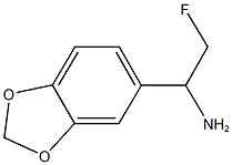 1-(1,3-BENZODIOXOL-5-YL)-2-FLUOROETHANAMINE 结构式