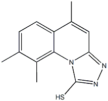 5,8,9-TRIMETHYL[1,2,4]TRIAZOLO[4,3-A]QUINOLINE-1-THIOL 结构式