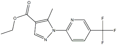 ETHYL 5-METHYL-1-[5-(TRIFLUOROMETHYL)PYRIDIN-2-YL]-1H-PYRAZOLE-4-CARBOXYLATE 结构式