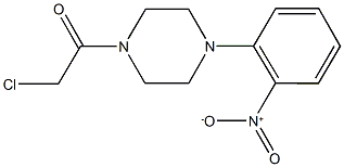 1-(CHLOROACETYL)-4-(2-NITROPHENYL)PIPERAZINE 结构式