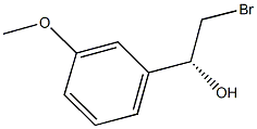 (1R)-2-BROMO-1-(3-METHOXYPHENYL)ETHANOL 结构式