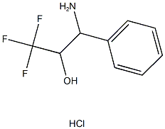 3-AMINO-1,1,1-TRIFLUORO-3-PHENYLPROPAN-2-OL HYDROCHLORIDE 结构式