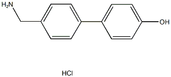 4''-(AMINOMETHYL)-1,1''-BIPHENYL-4-OL HYDROCHLORIDE 结构式