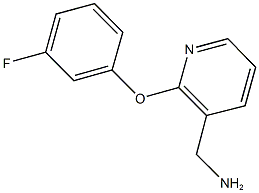 [2-(3-fluorophenoxy)pyridin-3-yl]methylamine 结构式