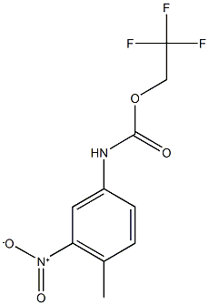 2,2,2-trifluoroethyl 4-methyl-3-nitrophenylcarbamate 结构式