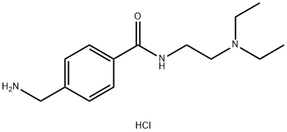 4-(aminomethyl)-N-[2-(diethylamino)ethyl]benzamide dihydrochloride 结构式