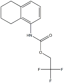 2,2,2-trifluoroethyl 5,6,7,8-tetrahydronaphthalen-1-ylcarbamate 结构式