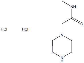 N-methyl-2-piperazin-1-ylacetamide dihydrochloride 结构式