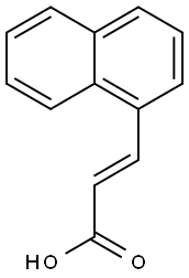 (2E)-3-(naphthalen-1-yl)prop-2-enoic acid 结构式