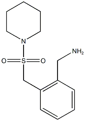 {2-[(piperidine-1-sulfonyl)methyl]phenyl}methanamine 结构式