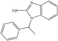 1-(1-phenylethyl)-1H-1,3-benzodiazol-2-amine 结构式