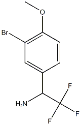 1-(3-bromo-4-methoxyphenyl)-2,2,2-trifluoroethan-1-amine 结构式