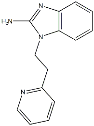 1-[2-(pyridin-2-yl)ethyl]-1H-1,3-benzodiazol-2-amine 结构式