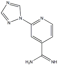 2-(1H-1,2,4-triazol-1-yl)pyridine-4-carboximidamide 结构式