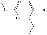 2-[(methoxycarbonyl)amino]-3-methylbutanoic acid 结构式