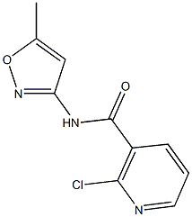 2-chloro-N-(5-methyl-1,2-oxazol-3-yl)pyridine-3-carboxamide 结构式