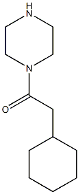 2-cyclohexyl-1-(piperazin-1-yl)ethan-1-one 结构式