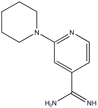 2-piperidin-1-ylpyridine-4-carboximidamide 结构式