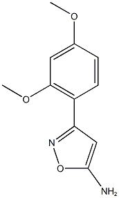 3-(2,4-dimethoxyphenyl)-1,2-oxazol-5-amine 结构式