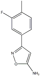 3-(3-fluoro-4-methylphenyl)-1,2-oxazol-5-amine 结构式