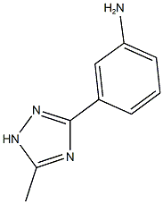 3-(5-methyl-1H-1,2,4-triazol-3-yl)aniline 结构式