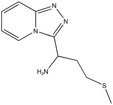 3-(methylsulfanyl)-1-{[1,2,4]triazolo[3,4-a]pyridin-3-yl}propan-1-amine 结构式