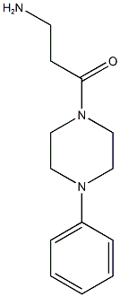 3-amino-1-(4-phenylpiperazin-1-yl)propan-1-one 结构式