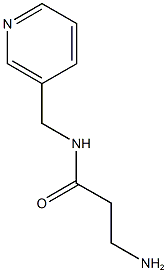 3-amino-N-(pyridin-3-ylmethyl)propanamide 结构式