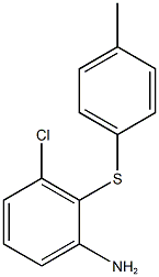 3-chloro-2-[(4-methylphenyl)sulfanyl]aniline 结构式