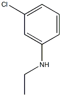 3-chloro-N-ethylaniline 结构式