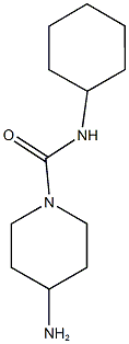 4-amino-N-cyclohexylpiperidine-1-carboxamide 结构式