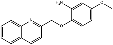 5-methoxy-2-(quinolin-2-ylmethoxy)aniline 结构式