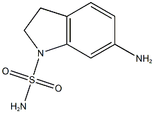 6-amino-2,3-dihydro-1H-indole-1-sulfonamide 结构式