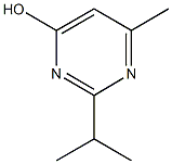 6-methyl-2-(propan-2-yl)pyrimidin-4-ol 结构式