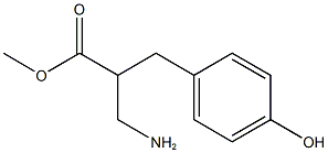 methyl 3-amino-2-[(4-hydroxyphenyl)methyl]propanoate 结构式