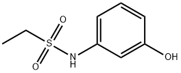 N-(3-hydroxyphenyl)ethane-1-sulfonamide 结构式