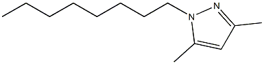 3,5-Dimethyl-1-octyl-1H-pyrazole 结构式