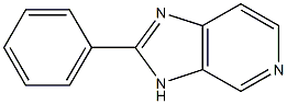 2-Phenyl-3H-imidazo[4,5-c]pyridine 结构式
