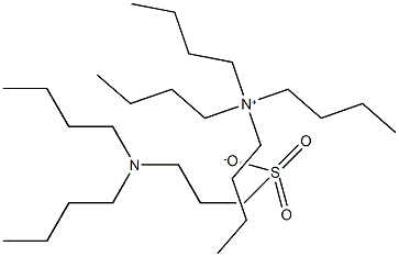 Tetrabutylammonium 3-(di-n-butylamino)propane sulfonate 结构式