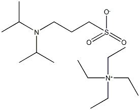 Tetraethylammonium 3-(diisopropylamino)propane-1-sulfonate 结构式