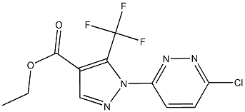 ETHYL 1-(6-CHLOROPYRIDAZIN-3-YL)-5-(TRIFLUOROMETHYL)-1H-PYRAZOLE-4-CARBOXYLATE 结构式