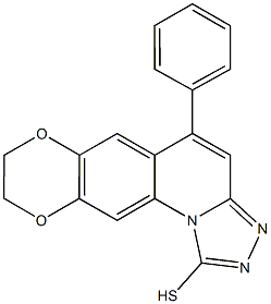 5-PHENYL-8,9-DIHYDRO-7,10-DIOXA-2,3,11B-TRIAZA-CYCLOPENTA[A]ANTHRACENE-1-THIOL 结构式