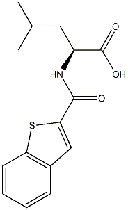 (2S)-2-[(1-BENZOTHIEN-2-YLCARBONYL)AMINO]-4-METHYLPENTANOIC ACID 结构式