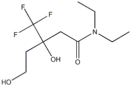 N,N-DIETHYL-3,5-DIHYDROXY-3-(TRIFLUOROMETHYL)PENTANAMIDE 结构式
