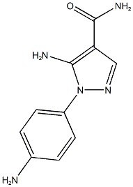 5-AMINO-1-(4-AMINOPHENYL)-1H-PYRAZOLE-4-CARBOXAMIDE 结构式