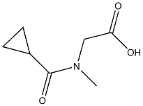 (CYCLOPROPYLCARBONYL)(METHYL)AMINO]ACETIC ACID 结构式