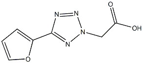 5-(2-FURYL)-2H-TETRAZOL-2-YL]ACETIC ACID 结构式